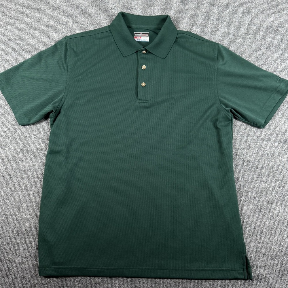 Grand Slam Polo Shirt Mens Large‎ Green Airflow Performance Golf Athletic Top